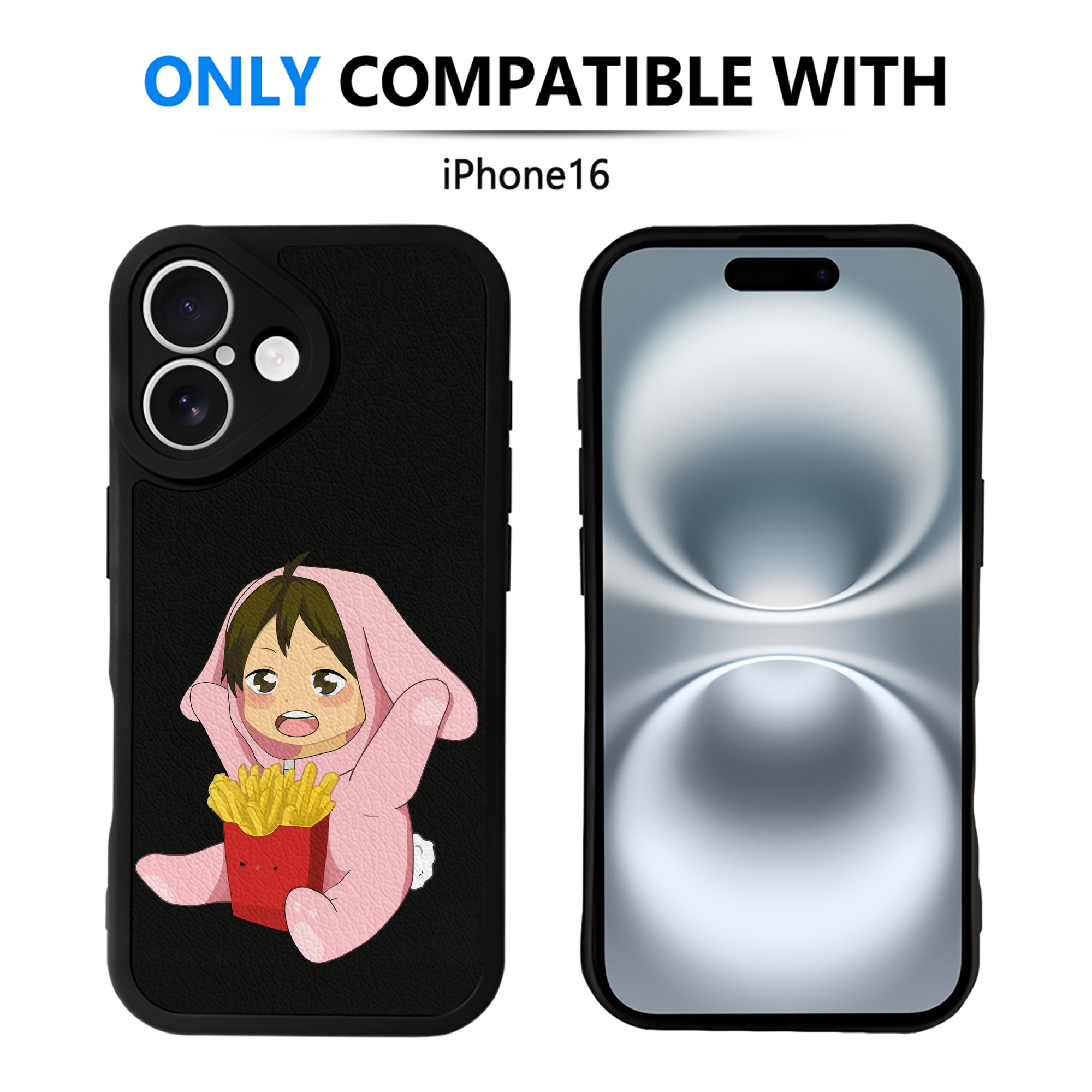 （画像用） ハイキュー!! Haikyu!! 【iPhone 16シリーズ対応】シリコンスマホケース（レザー調） 材質：シリコン